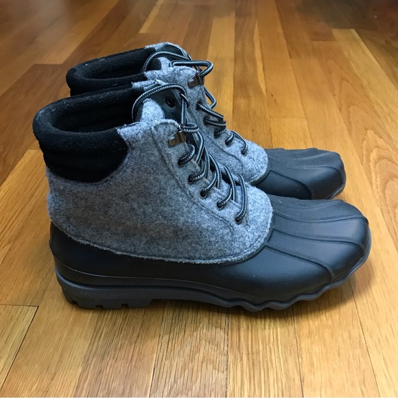Sperry Gray Wool Duck Boots main image 4